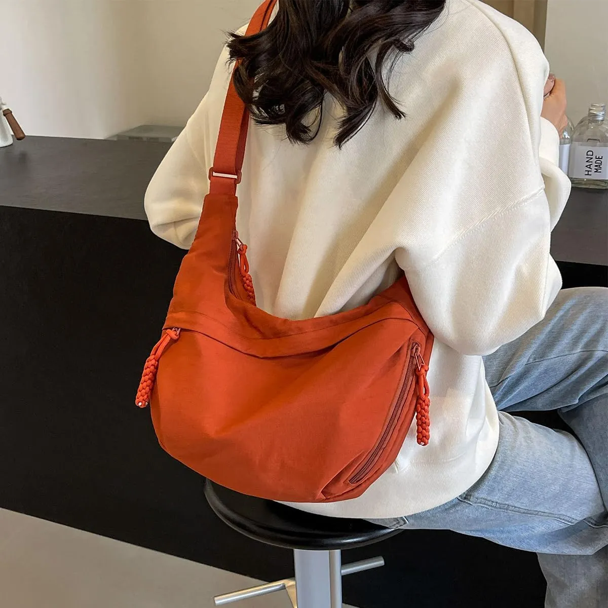 Nylon Crossbody Bags for women Purse Handbags Shoulder Bags Travel Tote Messenger Bag Men Hobo Bags