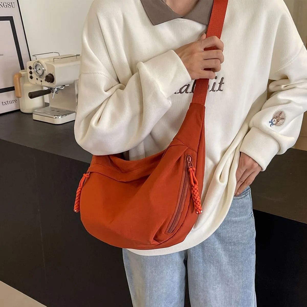 Nylon Crossbody Bags for women Purse Handbags Shoulder Bags Travel Tote Messenger Bag Men Hobo Bags