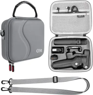 Osmo Mobile 7P Case,PU Leather Portable Storage Case for DJI Osmo Mobile 7/7P Travel Shoulder Bag for DJI OM 7 Smartphone Gimbal Stabilizer Accessories