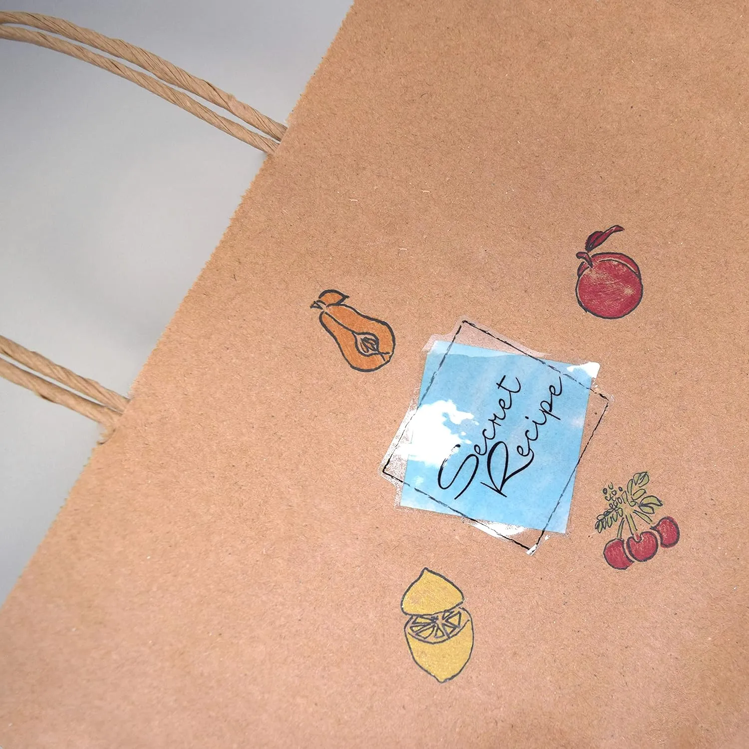 Prime Line Packaging Medium Brown Paper Bags with Handles, Kraft Gift for Small Business, Shopping, Boutiques, Retail Store, Bulk, 10x5x13, 100 Pack