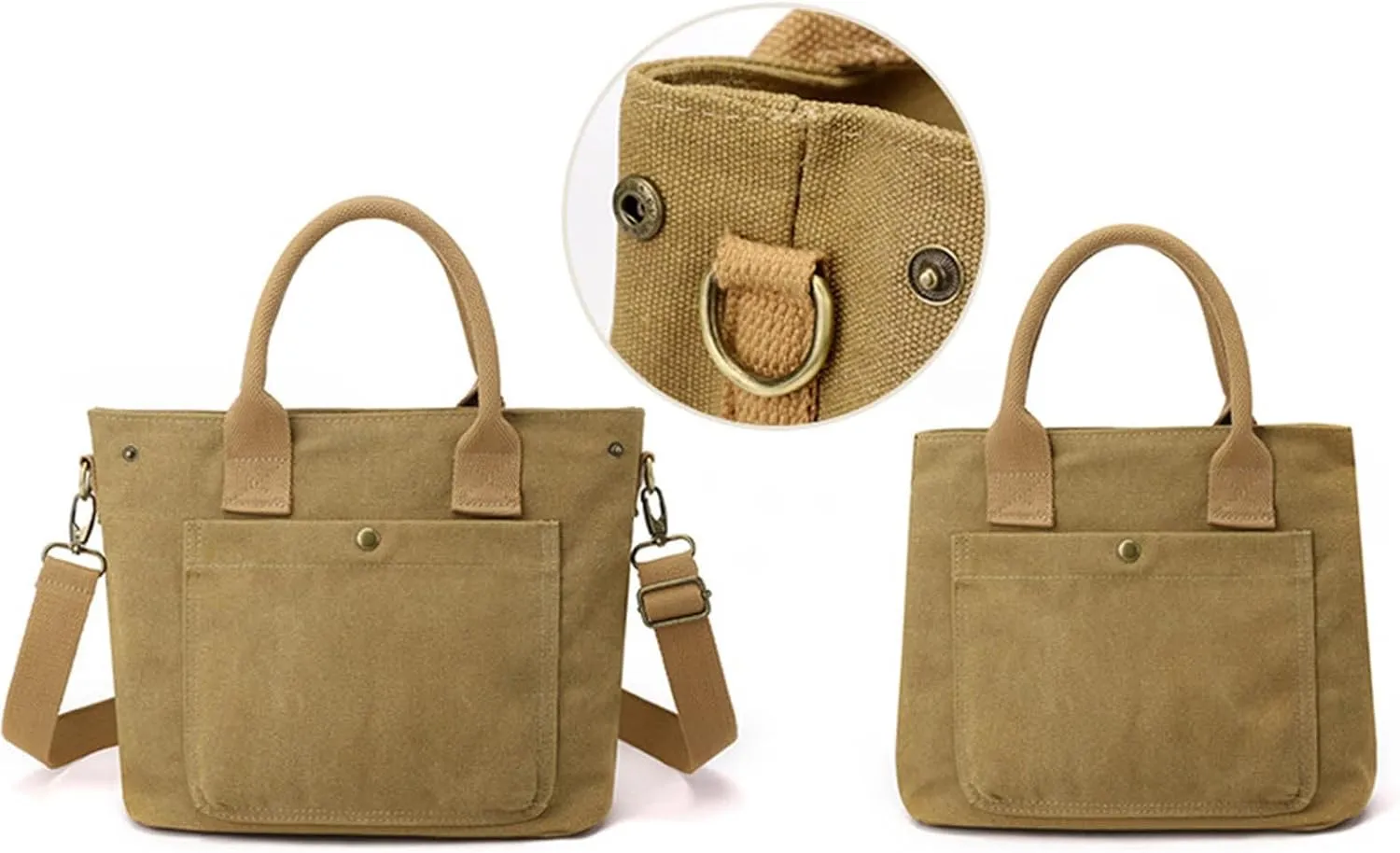 Puffer Tote Bag Casual Canvas Bags Womens Retro Solid Color Square Bag Simple Handbag Messenger Totes For Outdoor