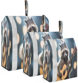 Racoon Guitar Packing Cubes for Travel 3 Set Compression Packing Cube Luggage Bags for Travel Accessories