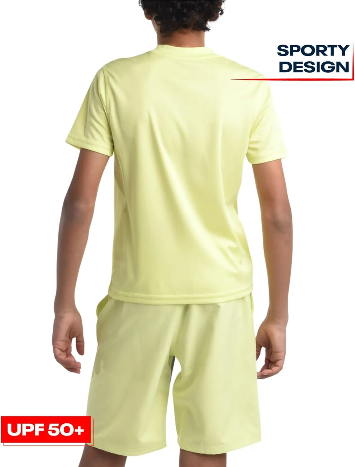 Reebok Boys' Rashguard Set - 3 Piece UPF 50  Long Sleeve and Short Sleeve Swim Shirts and Bathing Suit Boardshorts (8-20)