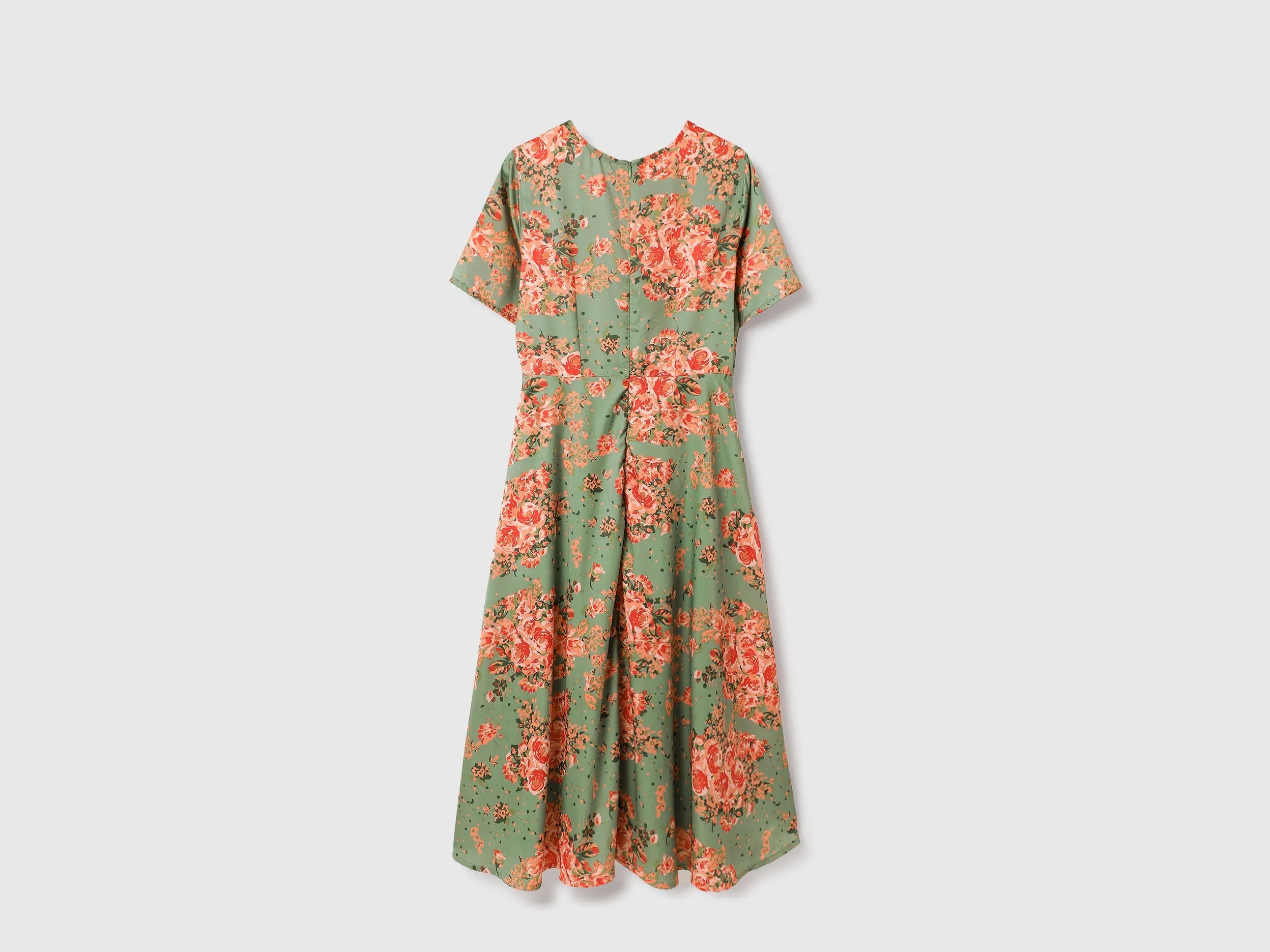 Round Neck Printed Dresses