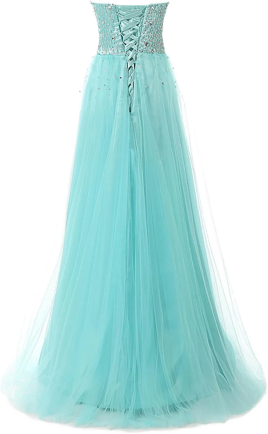 Sarahbridal Women's A-line Sweetheart Evening Dress Prom Bridesmaid Gown SD084