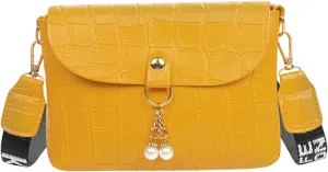 Shopper Handbag Travel Purse Fashion Women Artificial Leather Solid Color Pearl Decoration Hasp Phone Bag