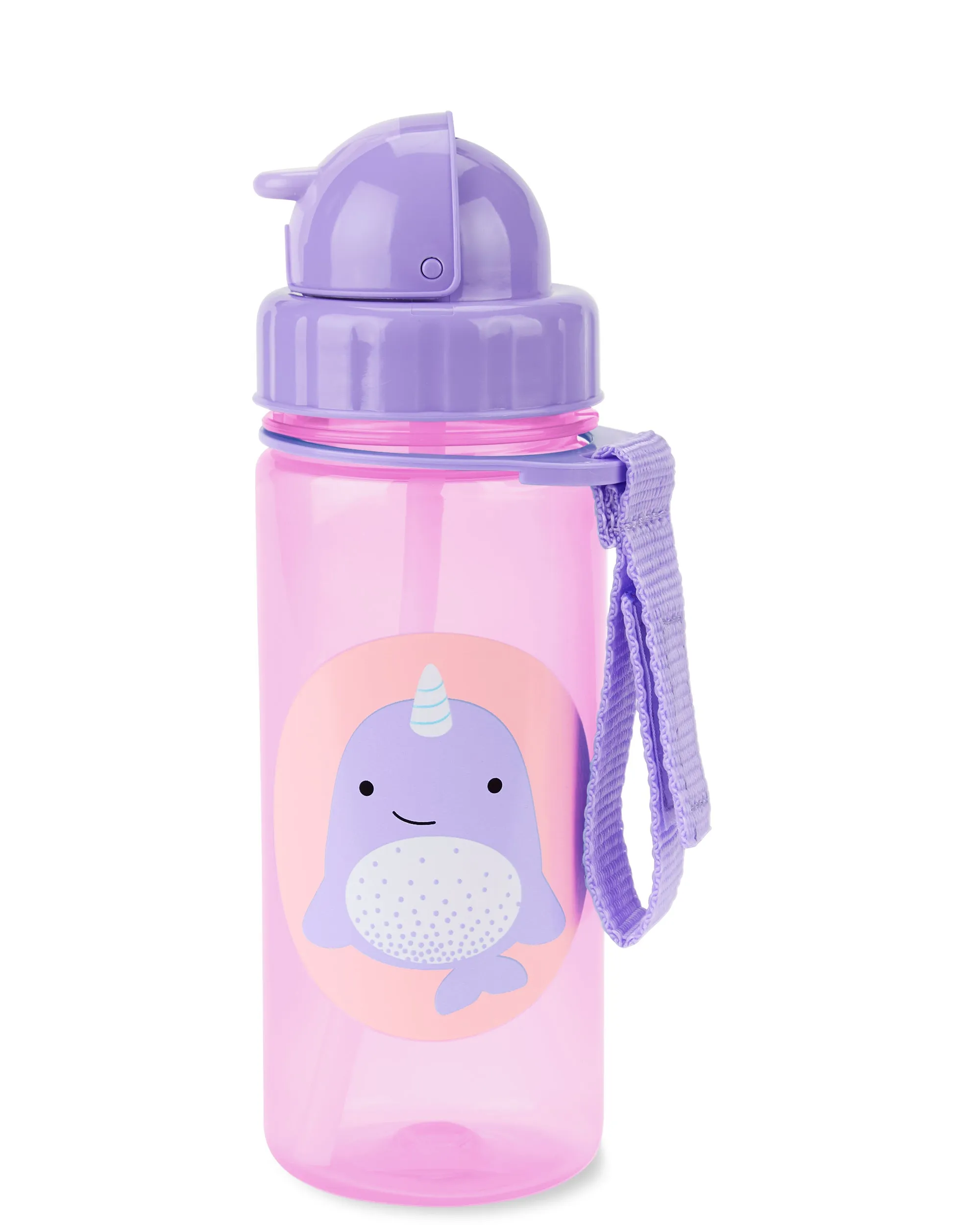 Skip Hop Zoo Straw Water Bottle - Nova Narwhal