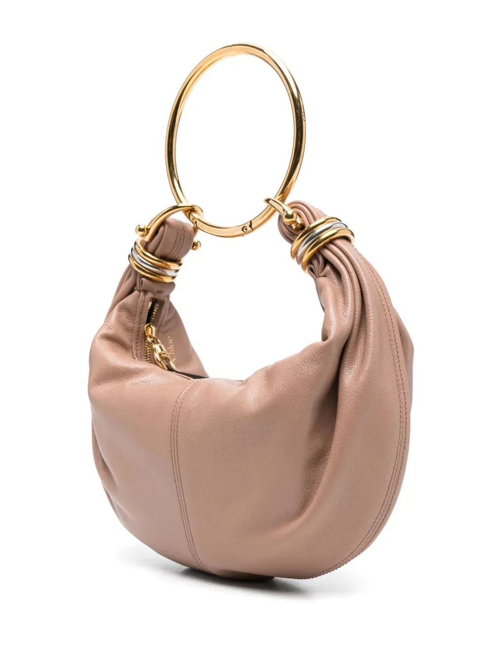 Small Bracelet Hobo Bag in Woodrose