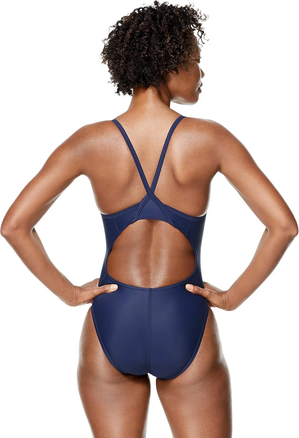 Speedo Women's Swimsuit One Piece Powerflex Flyback Solid Adult Team Colors