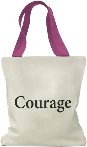Speedy Pros Canvas Tote Bag for Women Courage Inspiration & Motivation Faith Beach Bags for Women