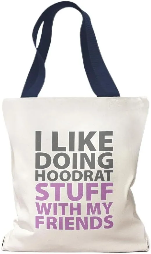 Speedy Pros Canvas Tote Bag for Women I like Doing Hoodrat Stuff with My Friends Drinking Beach Bags for Women