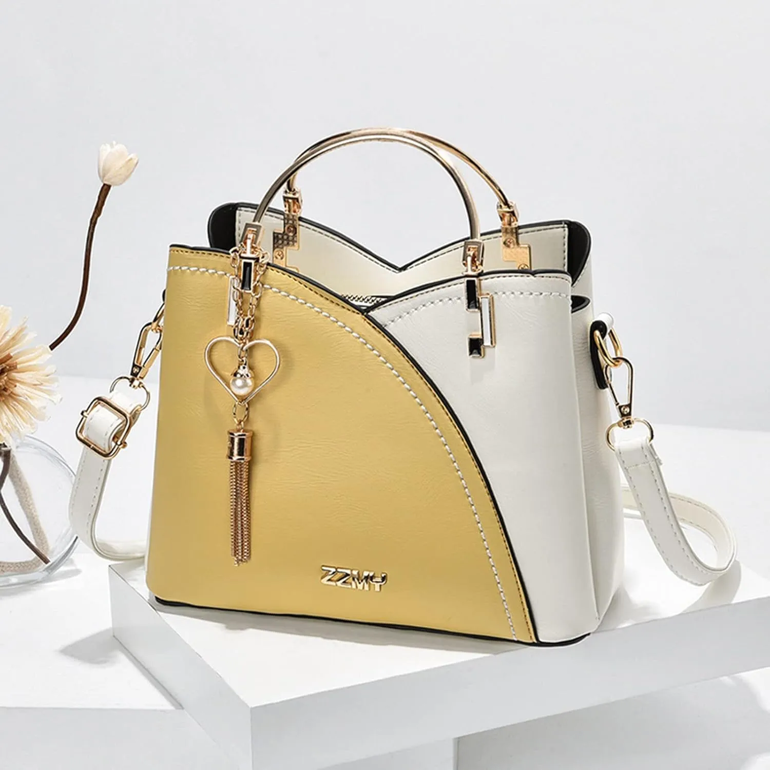 Spring And Summer Trendy Bags Ladies Handbags Shoulder Messenger Bags Large Capacity Handbag Fashion (C, One Size)