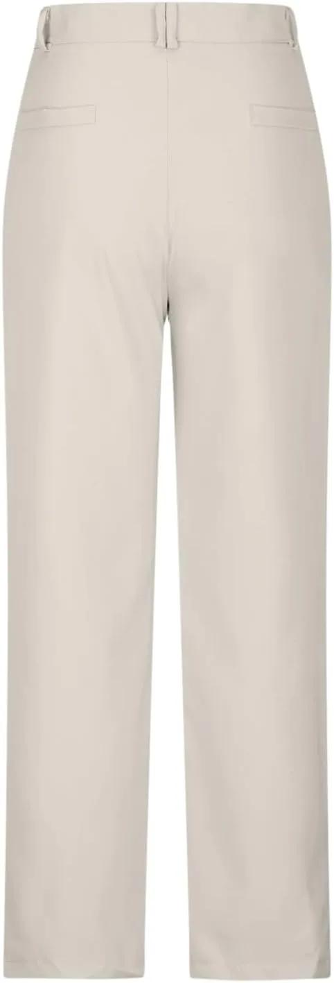 Straight Leg Dress Pants Women's High Waist Business Casual Trousers Slim Fit Dressy Full Length Work Pant with Pocket