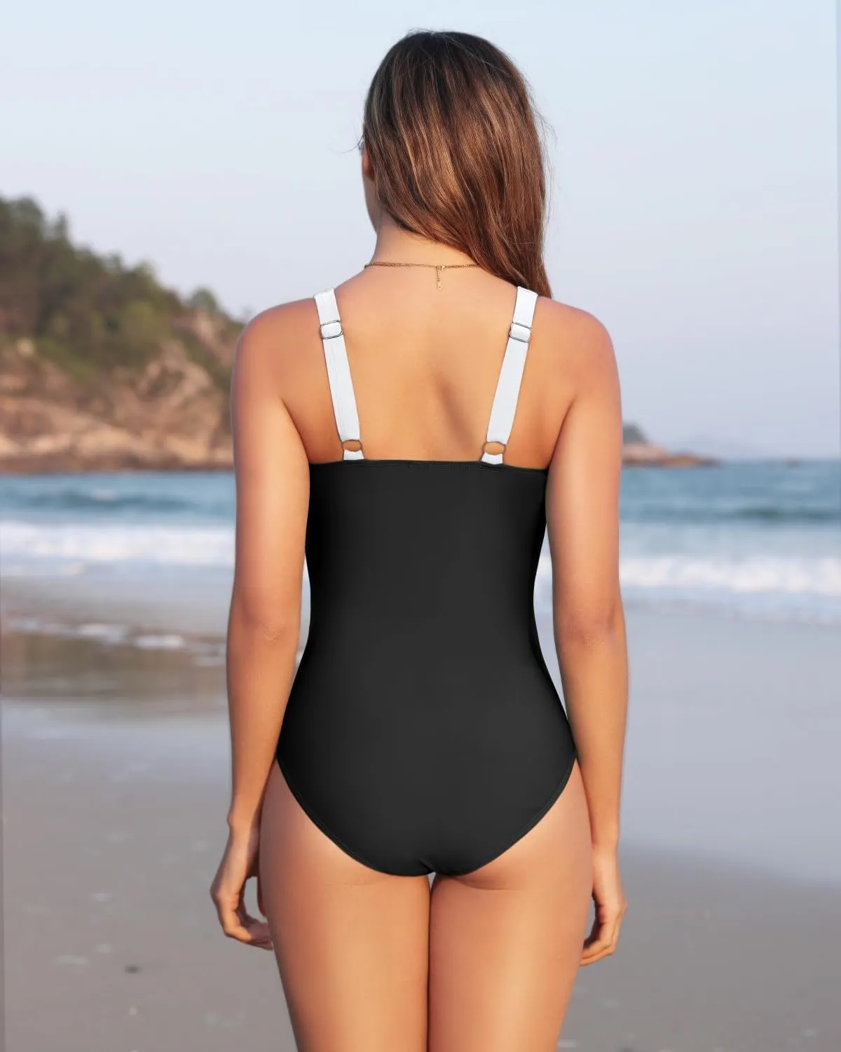 Tempt Me Women One Piece Swimsuits - Tummy Control Bathing Suits Ruched Slimming Swimwear V Wired Push Up Swim Suit 2025