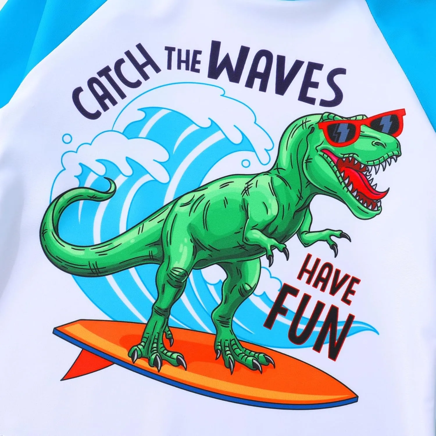Toddler Baby Boy Swimwear Long Sleeve Rashguard Swimsuit with Sun Hat Cartoon Animal Bathing Suit