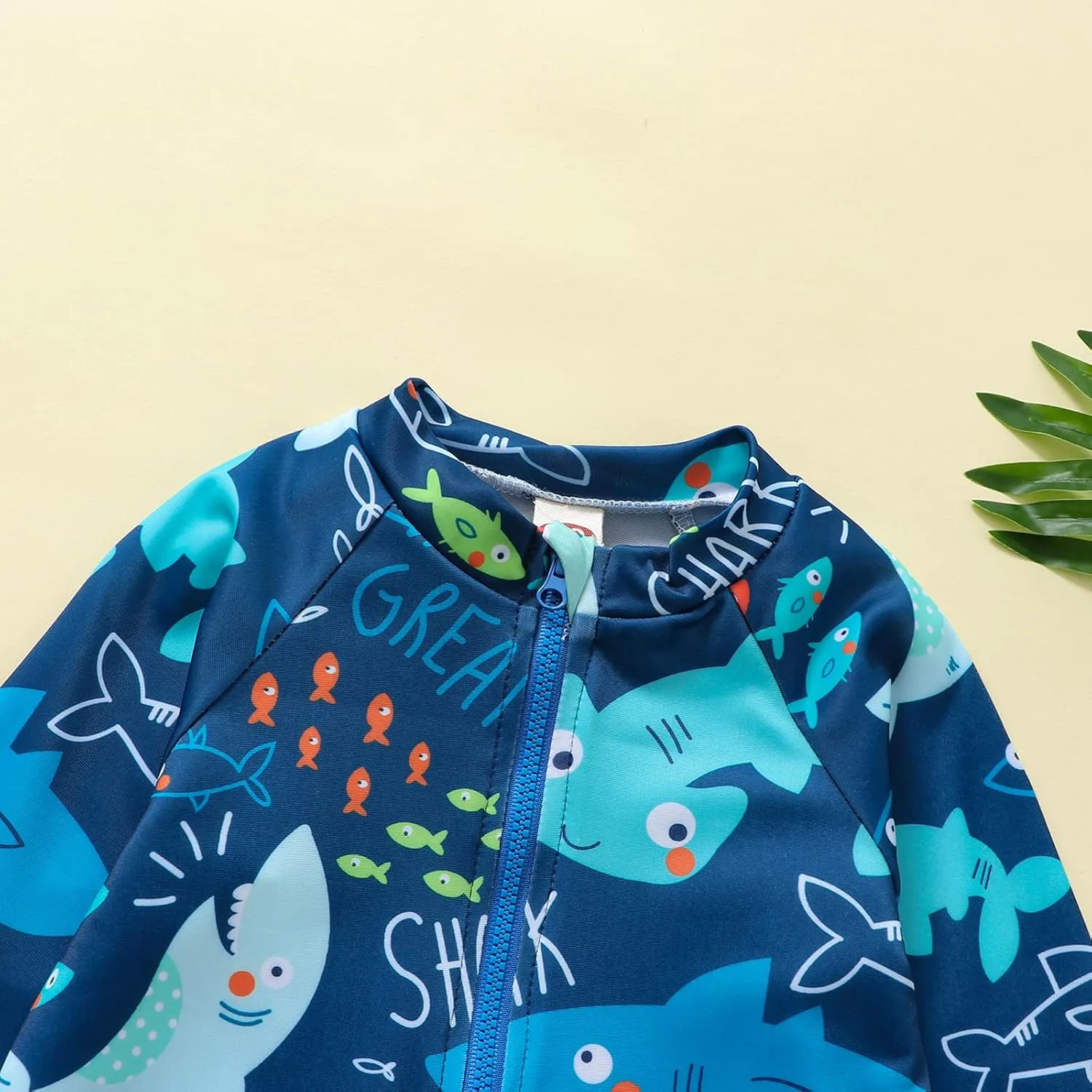 Toddler Infant Baby Boy 4th of July Swimsuit Newborn Rash Guard Boys Girls One Piece Zipper Bathing Suit Swimwear with Hat