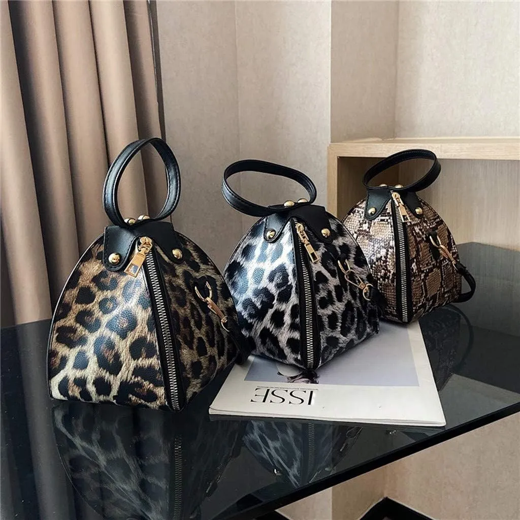 Tote Bag For Women Leopard Print Handbags Women Messenger Fashion Mini Trend Leather Shoulder Small Bag For Shopping Travel J