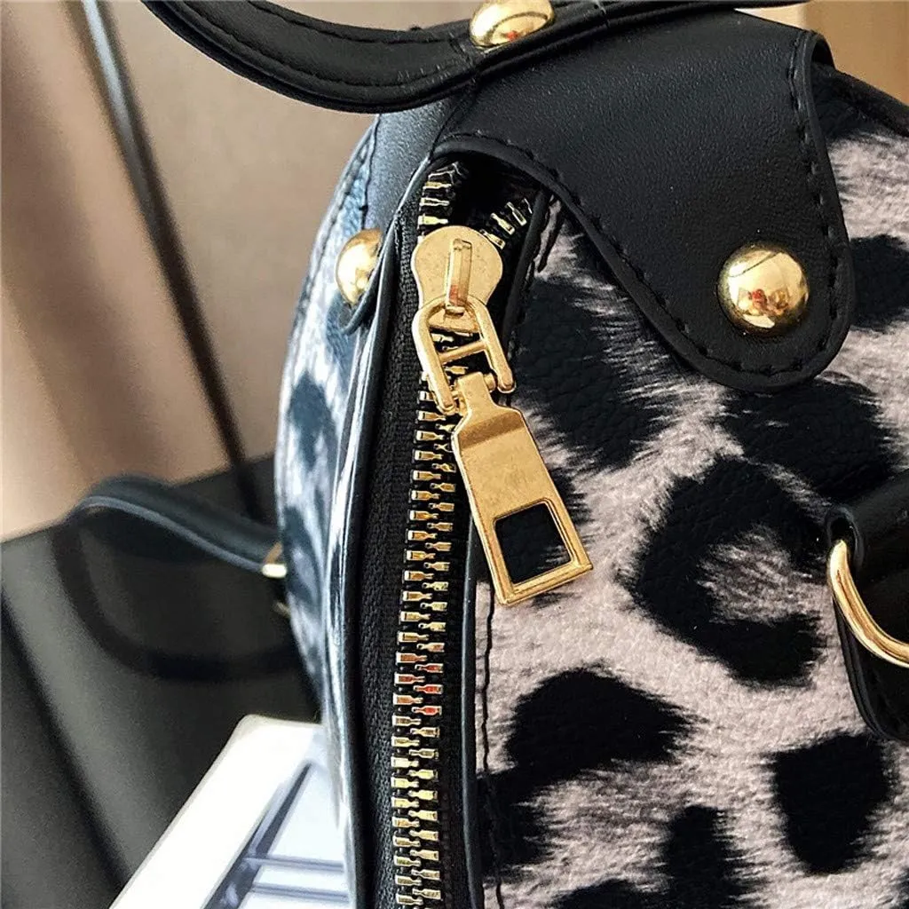 Tote Bag For Women Leopard Print Handbags Women Messenger Fashion Mini Trend Leather Shoulder Small Bag For Shopping Travel J