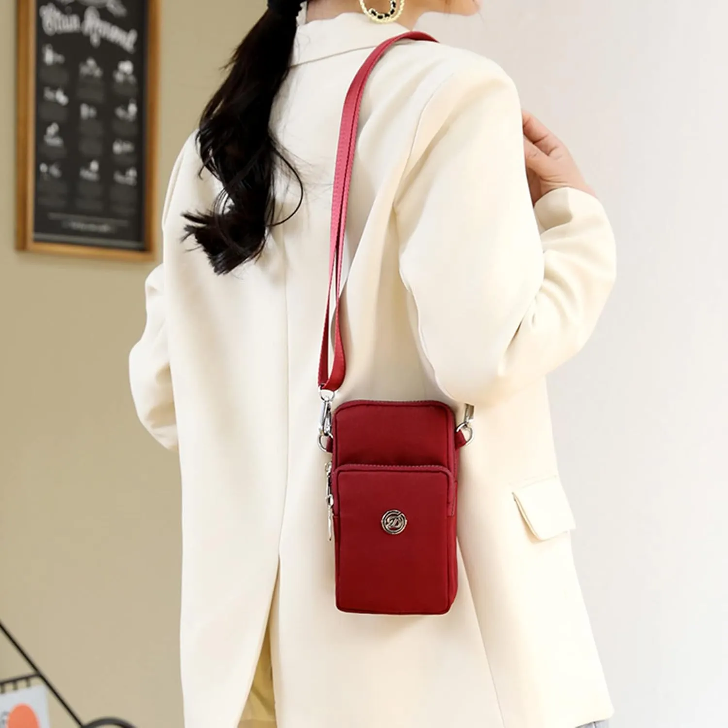 Tote Bag For Women Shoulder With Credit Cell Phone Messenger Wallet Handbag Slots Mini Purse Small Crossbody Card Bags M