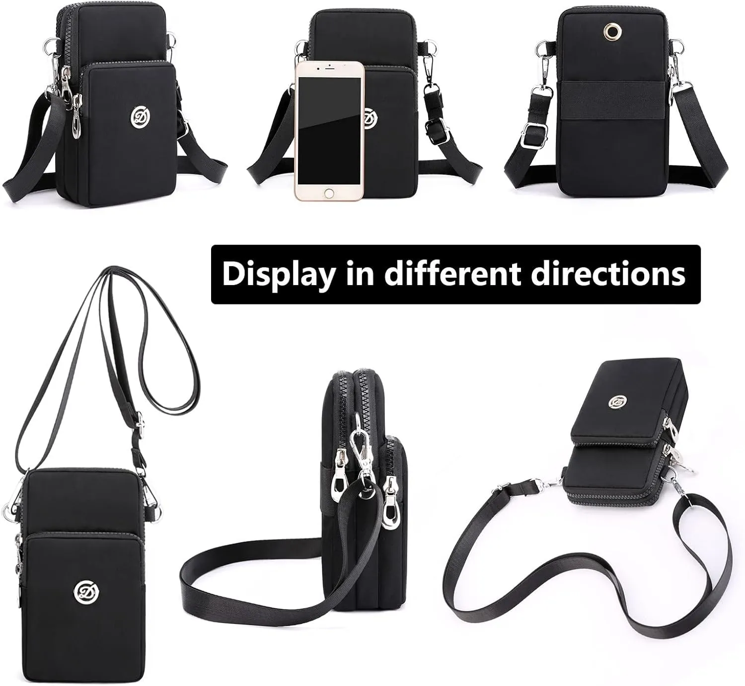 Tote Bag For Women Shoulder With Credit Cell Phone Messenger Wallet Handbag Slots Mini Purse Small Crossbody Card Bags M
