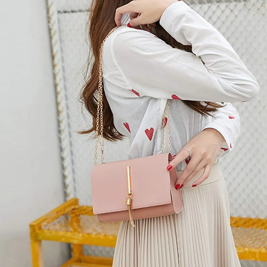 Tote Bag For Women Tassel Mobile Shoulders Handbags Package Fashion Lady Letter Messenger Purse Phone Crossbody Bags Q
