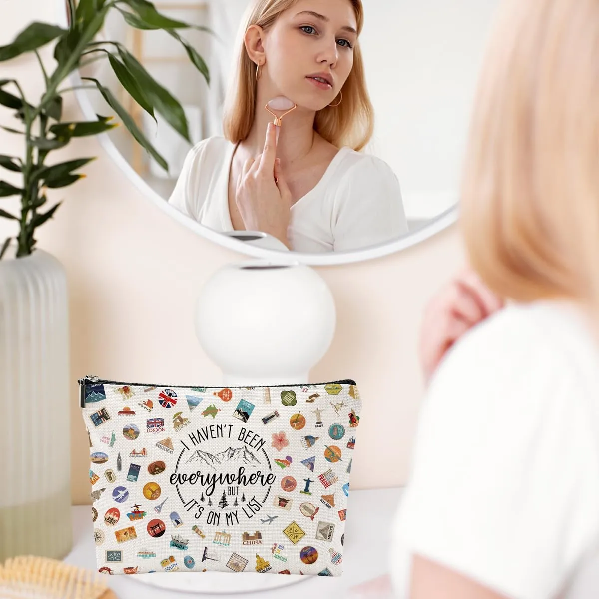 Travel Bag Traveler Gift Travel Cosmetic Bag Travel Accessories Toiletry Bag For Women World Travel Gift
