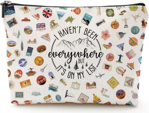 Travel Bag Traveler Gift Travel Cosmetic Bag Travel Accessories Toiletry Bag For Women World Travel Gift