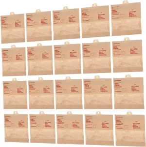 Travel Underwear Storage Bags 50 Pack Kraft Paper Sealed Bags for Men Women's Clothes