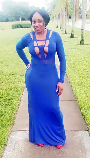 Viola Sheer Mesh Maxi Dress