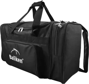 WALIKEN Double Bowling Ball Bag Holds Two Bowling Balls One Pair of Bowling Shoes Up to Size 16 Heavy-Duty 600D Fabric and removable Padded Cushion