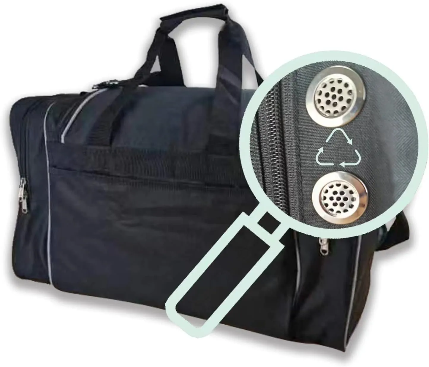 WALIKEN Double Bowling Ball Bag Holds Two Bowling Balls One Pair of Bowling Shoes Up to Size 16 Heavy-Duty 600D Fabric and removable Padded Cushion