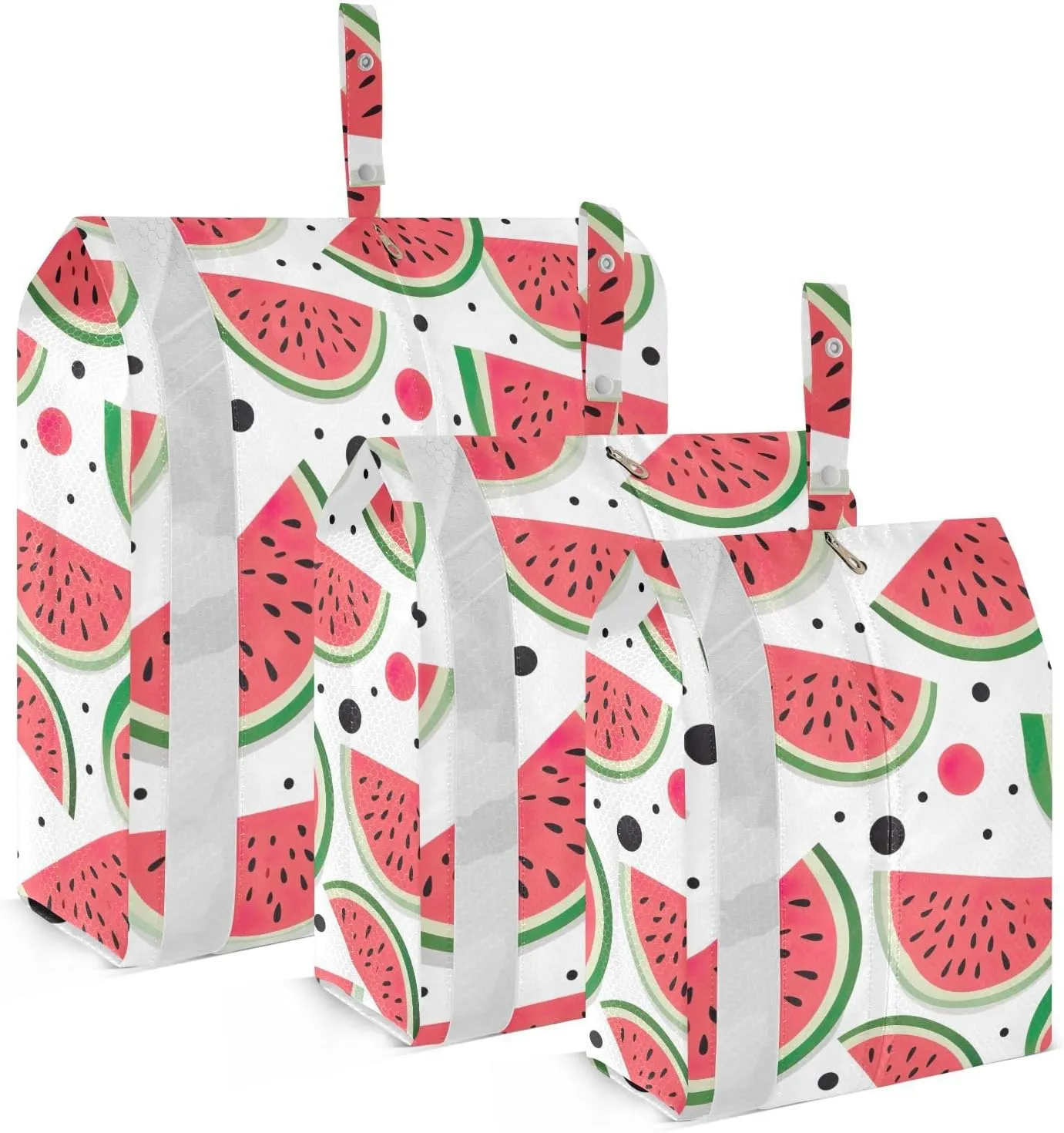Watermelon Black Spots Packing Cubes for Travel 3 Set Travel Packing Organizers Luggage Accessories for Organization