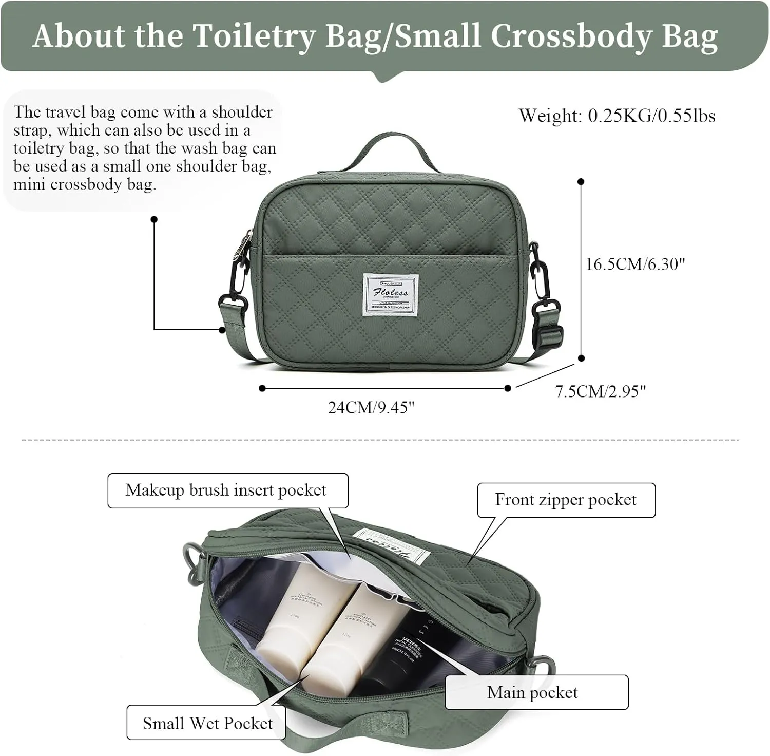 Weekender Bags for Women, Carry on Overnight Weekend Travel Duffel Bag with Shoes Compartment &Toiletry Bag, Personal Item Bag for Travel Business Trips Sport Hospital