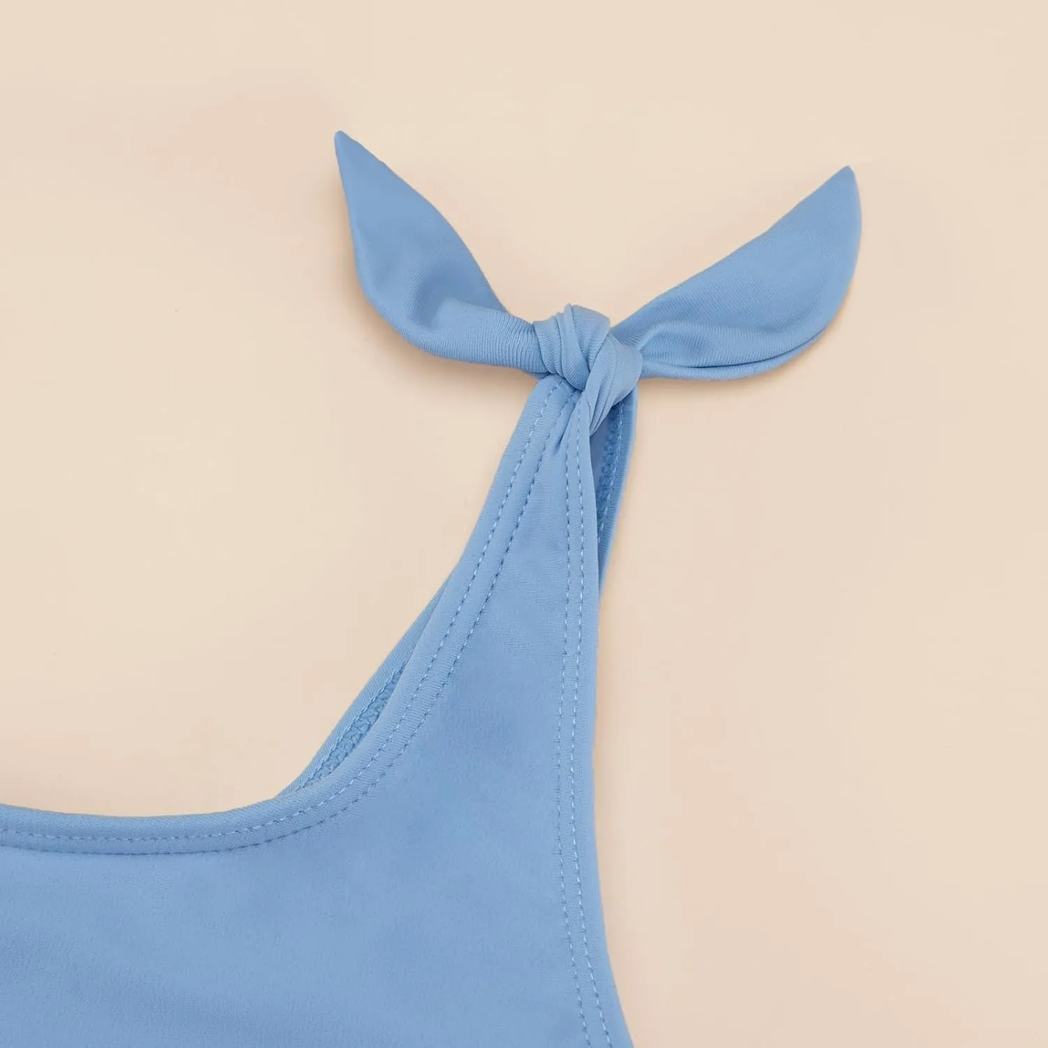 Weixinbuy Toddler Girls Swimsuits Bowknot Bikini Set Bathing Suit Swimwear for Girls 2-12 Years