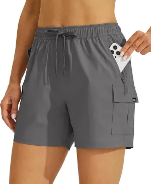 Willit Women's Shorts Hiking Cargo Quick Dry Golf Active Athletic Shorts 7" Lightweight Summer with Pockets