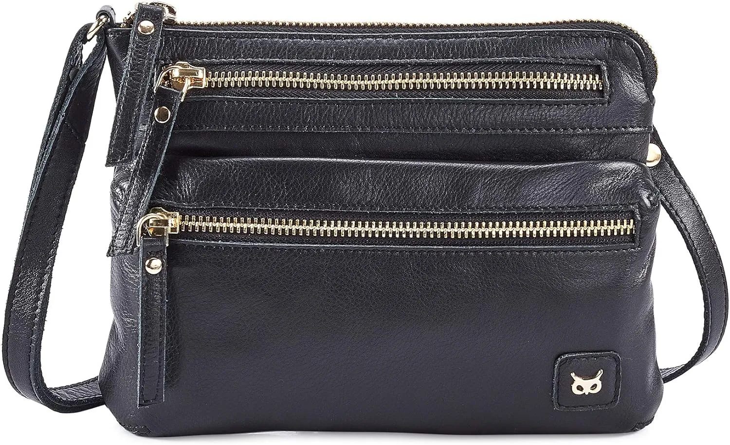 Wise Owl Accessories Small Crossbody Sling Bag Real Leather Purse for Women Crossover Trendy Shoulder Handbag