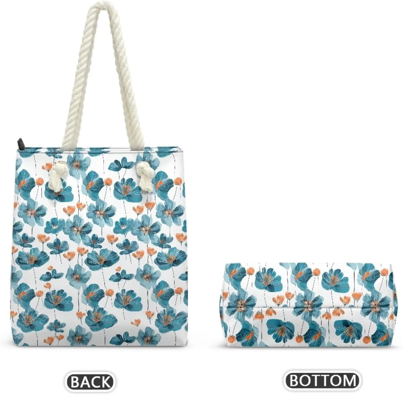 Women Tote Bags, Large Beach Bag with Zipper Beach Tote Bags Handbag Weekender Bags for Travel Vacation
