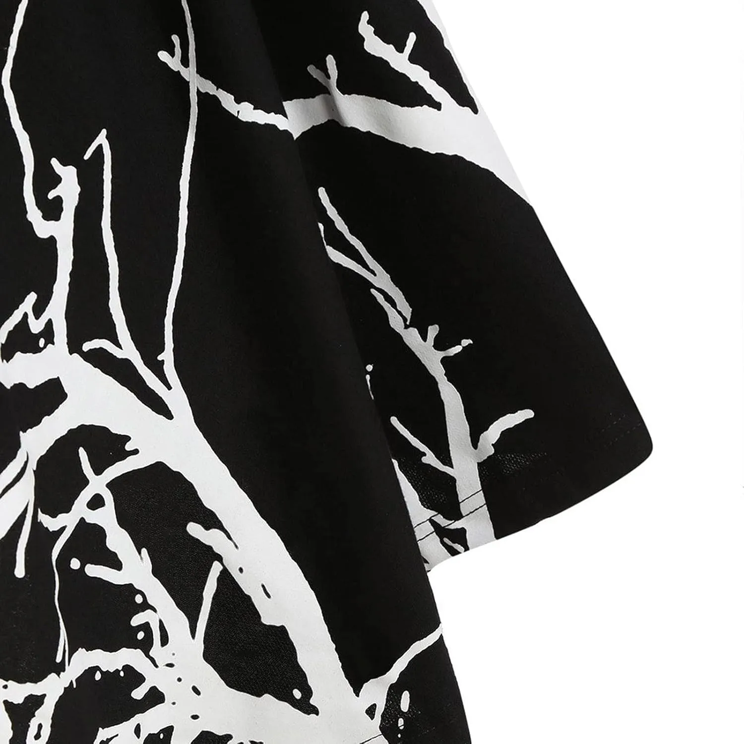 Womens Hoodies Cloak Halloween Vintage Printed Punk Style Long Sleeve Plus Size Hooded Blouse Midi Shirts Dress