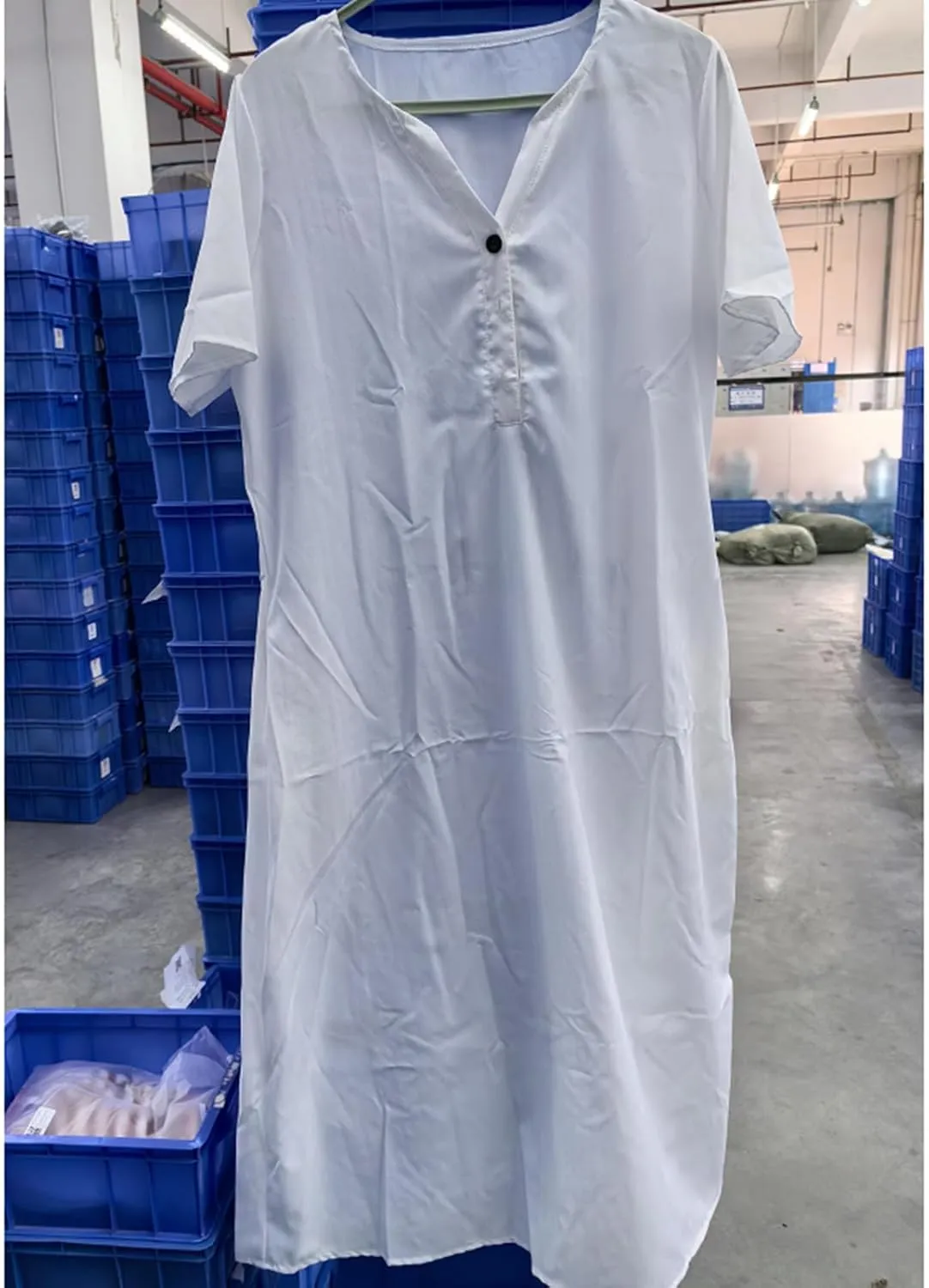 Womens Summer Short Sleeve Wrap V Neck Mini Sundress Button Down Boho Floral Long Dress Basic Casual Dresses 2025