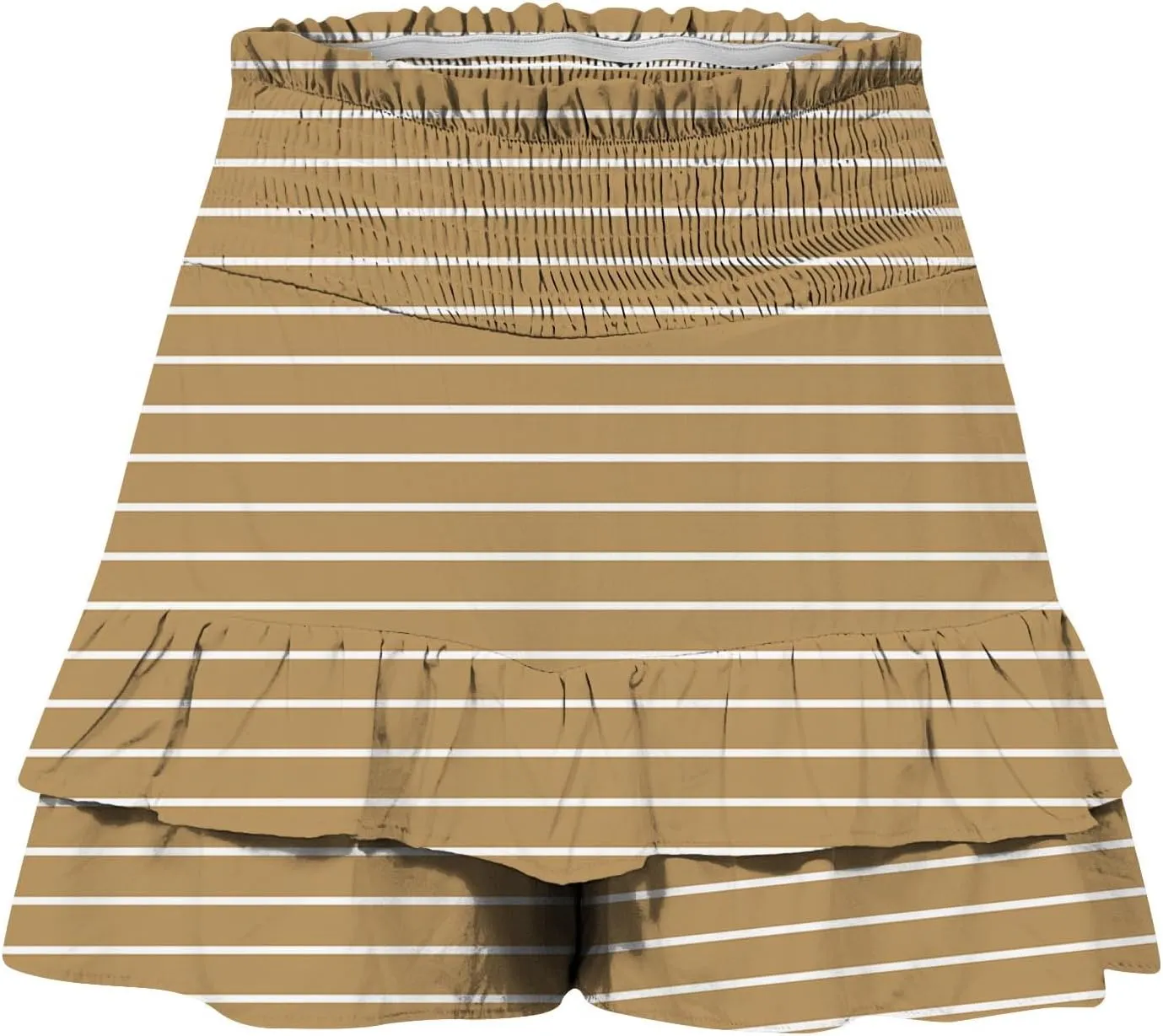 Women's Summer Wide Leg Printed High Waisted Lightweight Shorts with Floral Pleated Hem Casual Vacation Pants