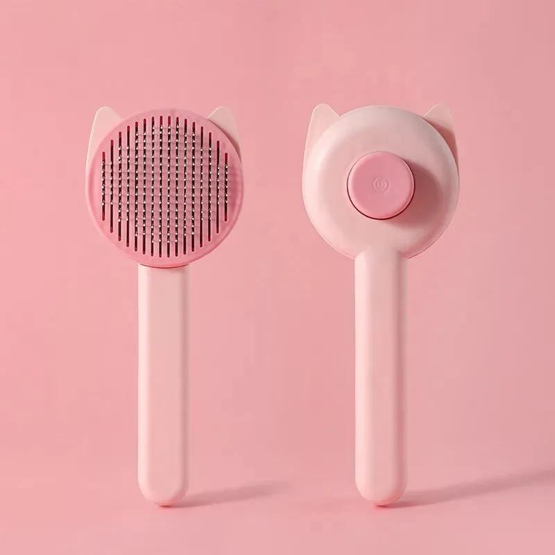 Yeknu Grooming Pet Hair Remover Brush Cat Dogs Hair Comb Removes Comb Short Massager Pet Goods For Cats Dog Brush Accessories Supplies