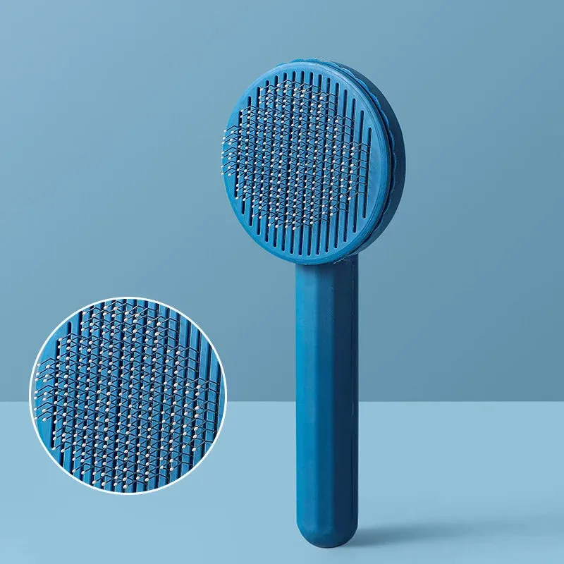 Yeknu Grooming Pet Hair Remover Brush Cat Dogs Hair Comb Removes Comb Short Massager Pet Goods For Cats Dog Brush Accessories Supplies