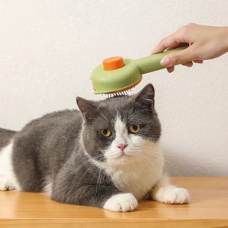 Yeknu Grooming Pet Hair Remover Brush Cat Dogs Hair Comb Removes Comb Short Massager Pet Goods For Cats Dog Brush Accessories Supplies