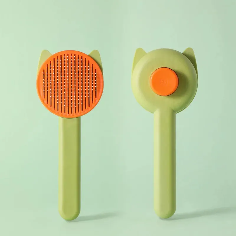 Yeknu Grooming Pet Hair Remover Brush Cat Dogs Hair Comb Removes Comb Short Massager Pet Goods For Cats Dog Brush Accessories Supplies