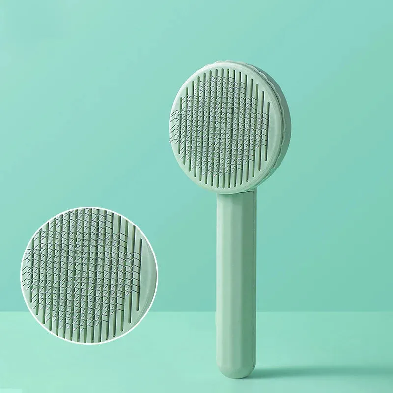 Yeknu Grooming Pet Hair Remover Brush Cat Dogs Hair Comb Removes Comb Short Massager Pet Goods For Cats Dog Brush Accessories Supplies