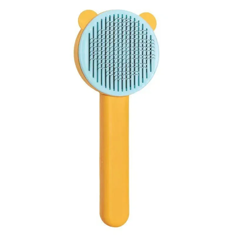 Yeknu Grooming Pet Hair Remover Brush Cat Dogs Hair Comb Removes Comb Short Massager Pet Goods For Cats Dog Brush Accessories Supplies