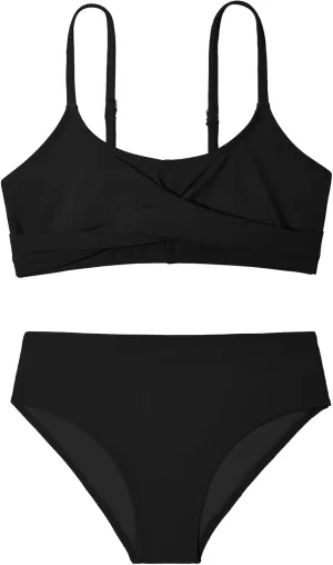 Zando Girls Swimsuit Two Piece Adjustable Strap Girls Bathing Suit Girls' Swimwear Solid Color Bikini Sets for Teens Girls